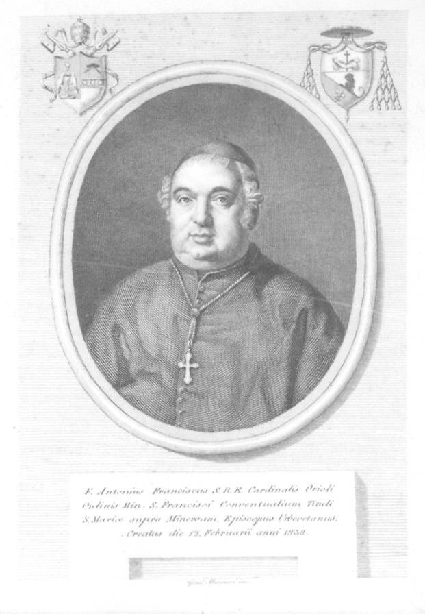 ritratto d'uomo (stampa) di Marcucci Giuseppe (inizio sec. XIX)