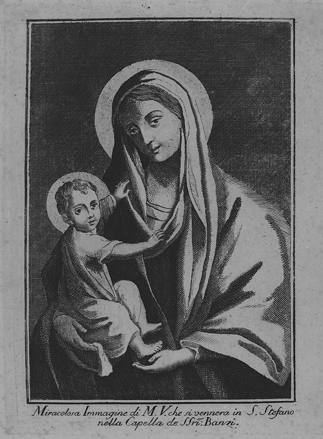 Madonna con Bambino (stampa) - ambito italiano (fine sec. XVIII)