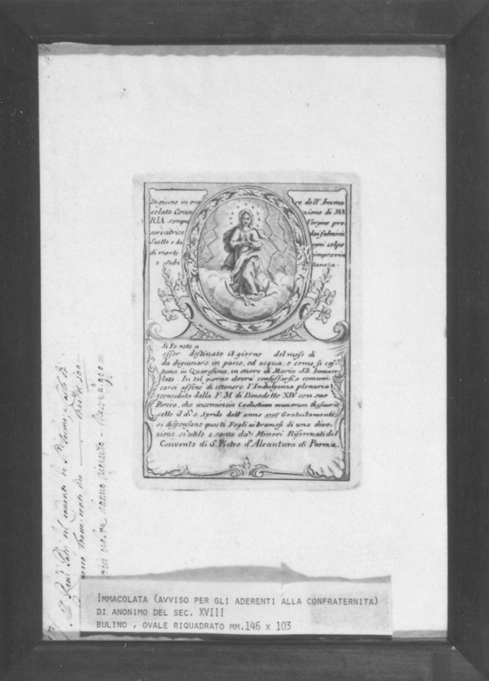 Maria Vergine (stampa) - ambito italiano (sec. XVIII)