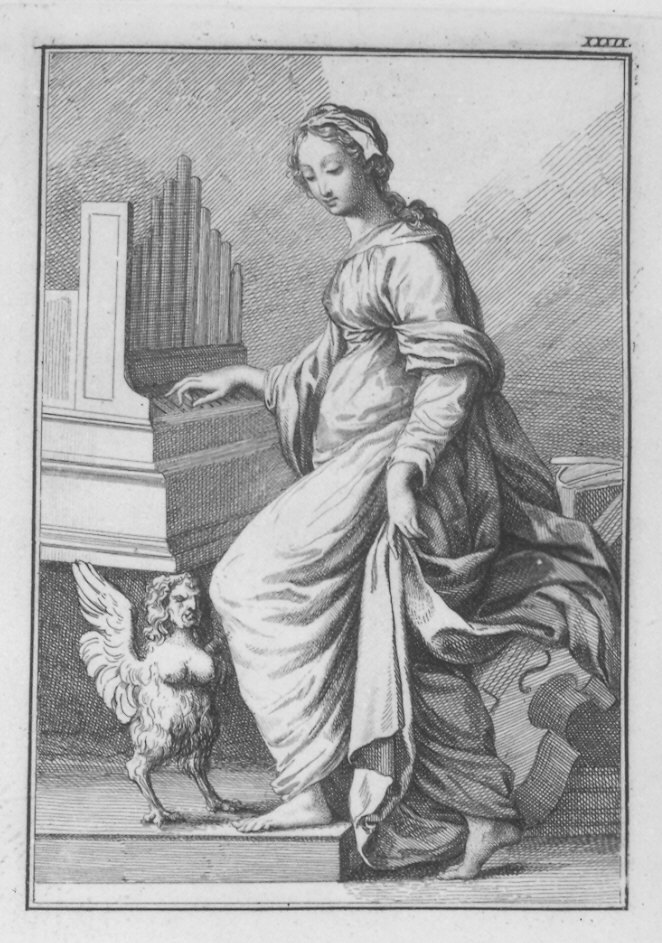 Santa Cecilia (stampa, serie) di Mazzola Bedoli Girolamo (secc. XVIII/ XIX)