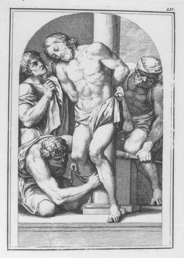 flagellazione di Cristo (stampa, serie) di Spada Lionello (secc. XVIII/ XIX)