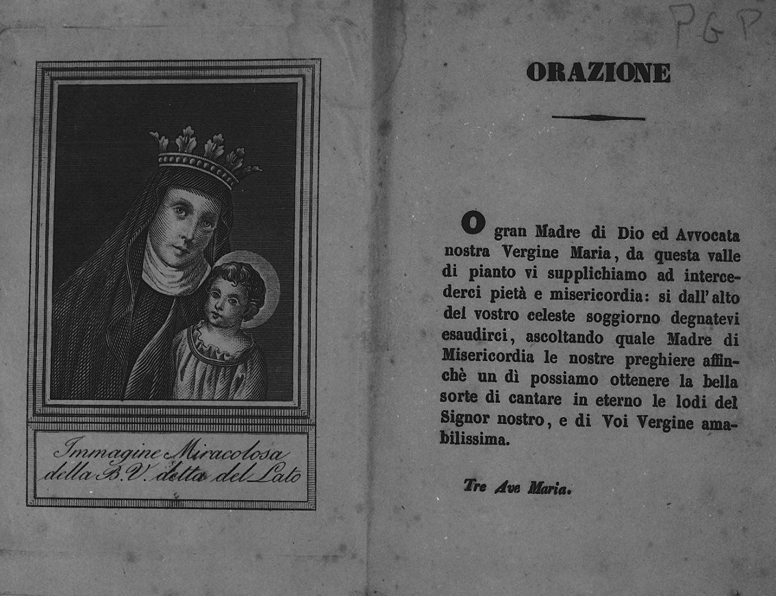 Madonna con Bambino (stampa) - ambito emiliano (sec. XIX)
