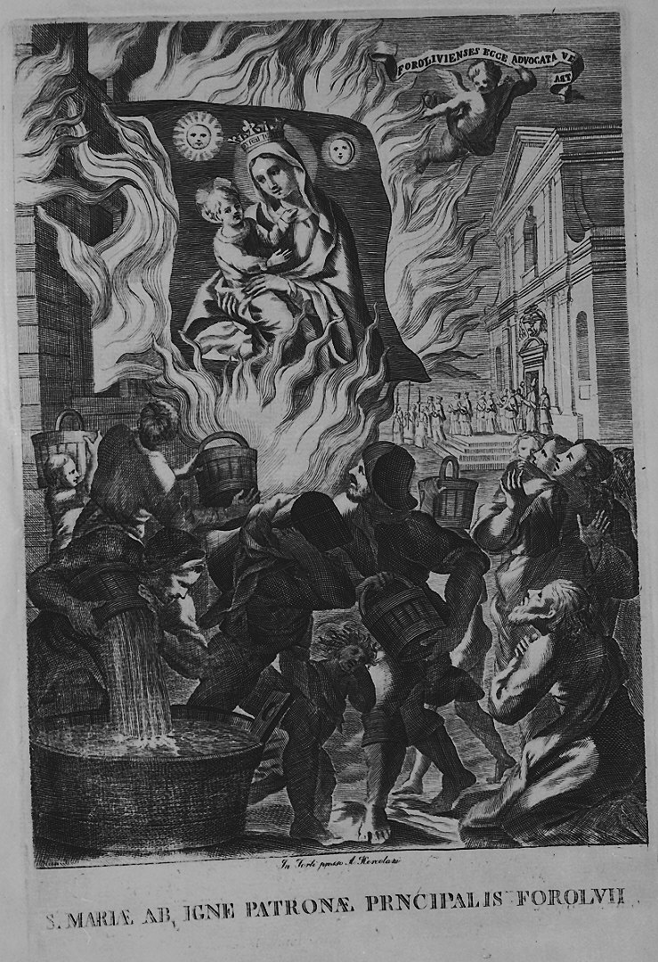 Madonna con Bambino (stampa) - ambito emiliano (prima metà sec. XIX)