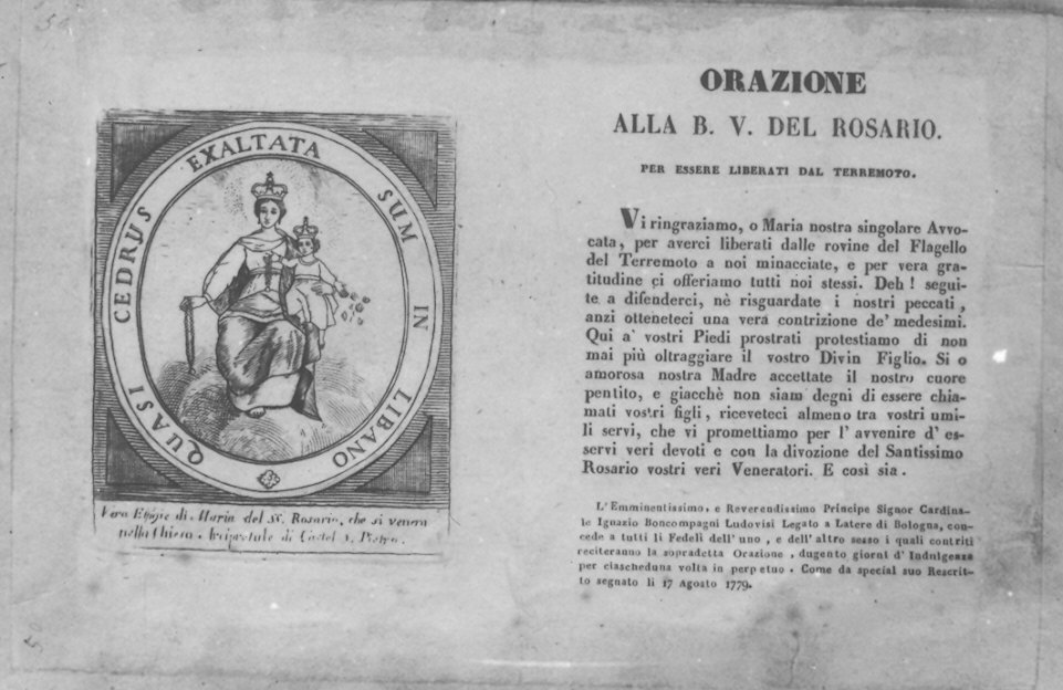 Madonna con Bambino (stampa) - ambito emiliano (sec. XVIII)