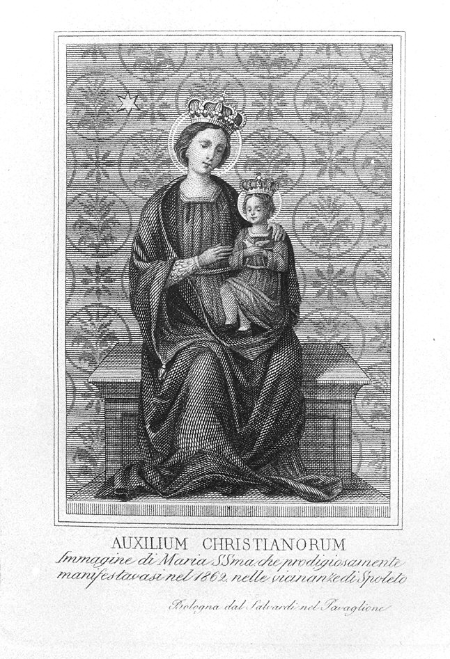 Madonna con Bambino (stampa) - ambito emiliano (sec. XIX)