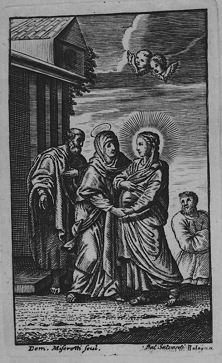 visitazione (stampa) di Miserotti Domenico (metà sec. XVIII)