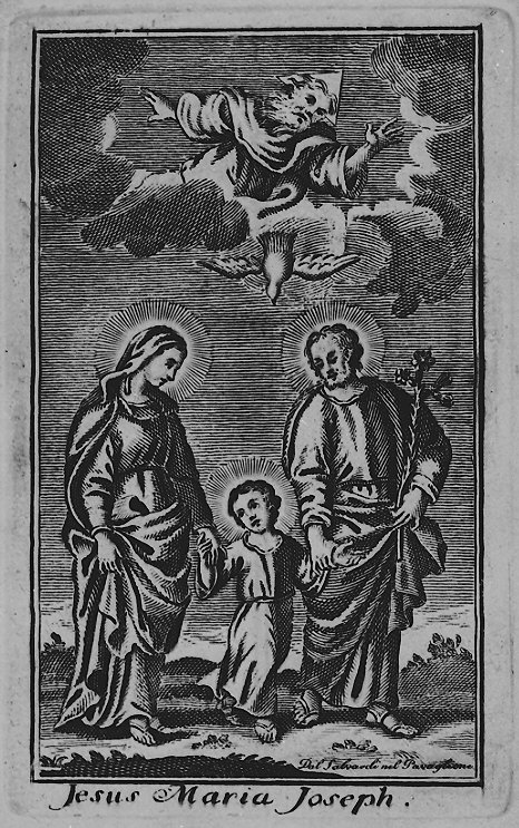 Sacra Famiglia (stampa) - ambito emiliano (fine/inizio secc. XVIII/ XIX)