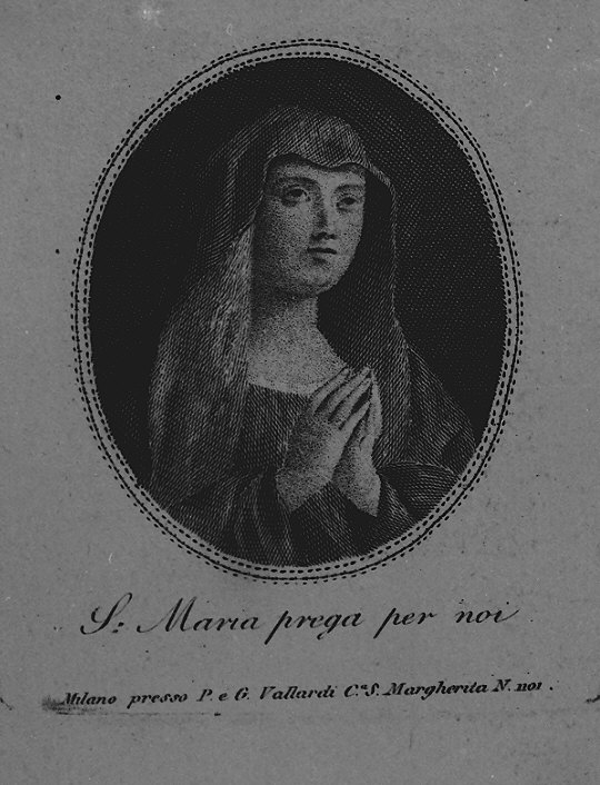 Madonna (stampa) - ambito emiliano (sec. XIX)