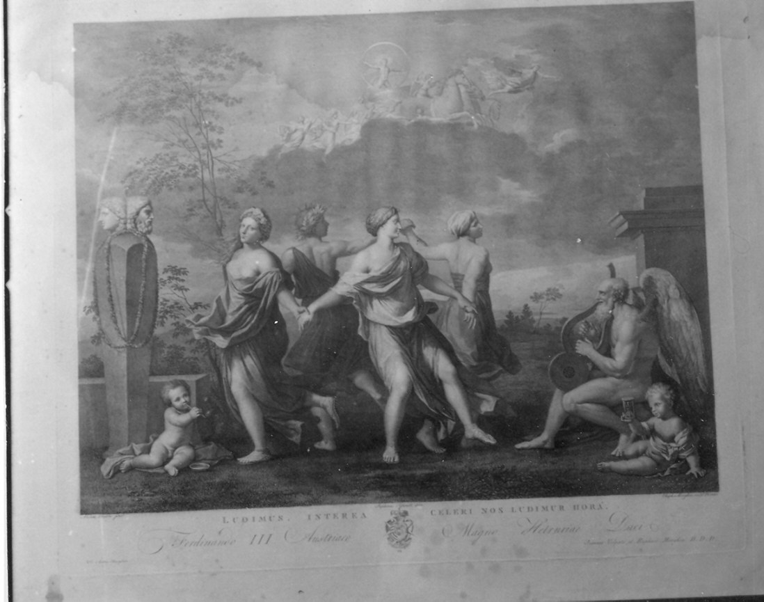 danza alla musica del Tempo (stampa) di Borghesi Raffaello, Poussin Nicolas, Iofanelli Stefano (sec. XVIII)