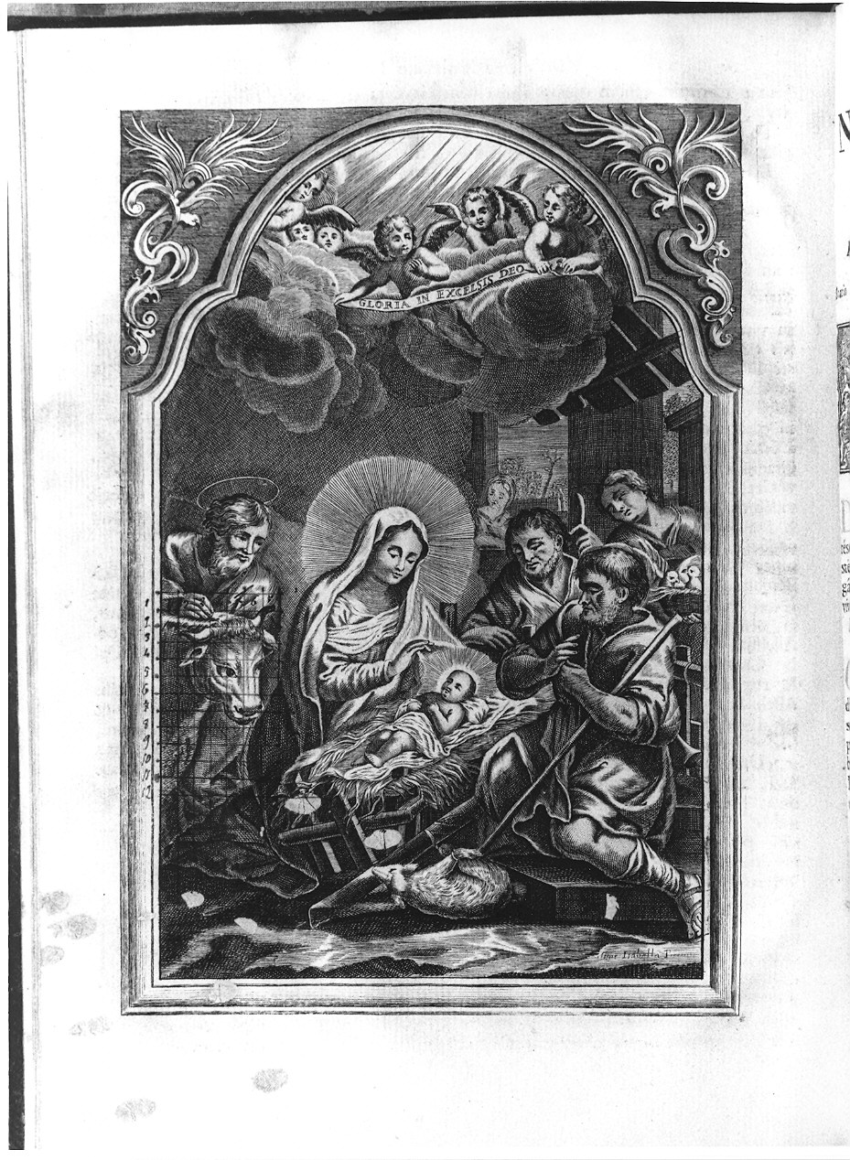 Adorazione dei pastori (stampa) di Piccini Isabella (sec. XVIII)