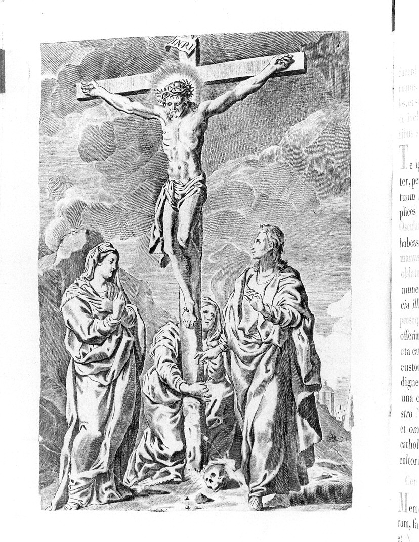 Crocifissione (stampa) - ambito veneziano (sec. XVIII)