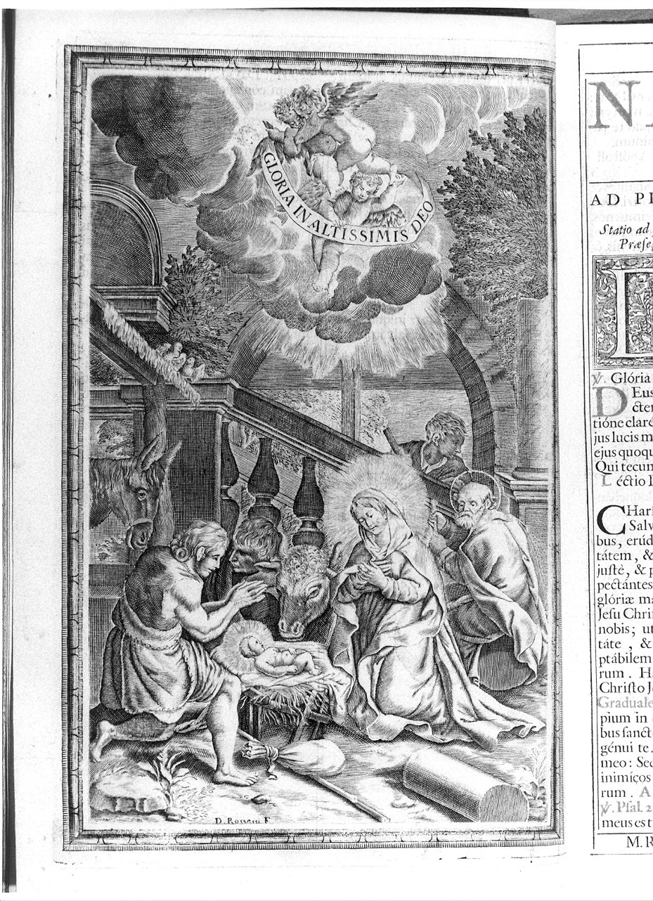 Adorazione dei pastori (stampa) di Rossetti Cav. Domenico (sec. XVIII)
