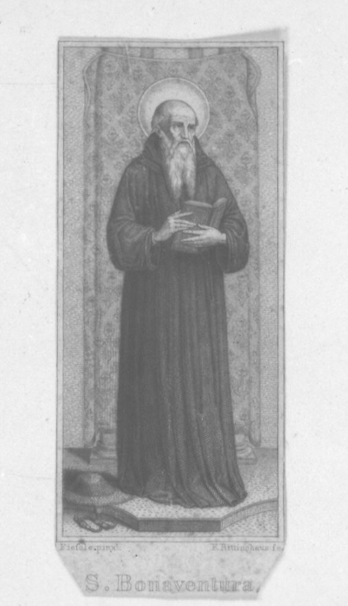 San Bonaventura (stampa) di Rittinghaus E, Guido di Pietro detto Beato Angelico (sec. XIX)