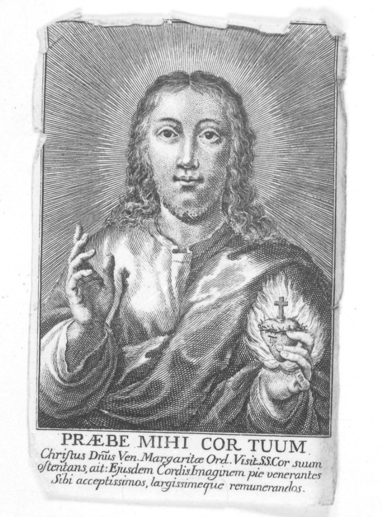 Sacro Cuore di Gesù (stampa) - ambito Italia settentrionale (fine sec. XVIII)