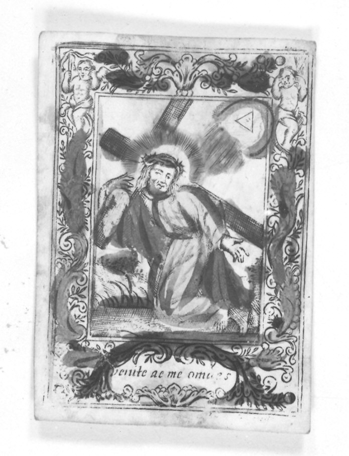 Cristo portacroce (stampa) - ambito Italia settentrionale (sec. XVIII)