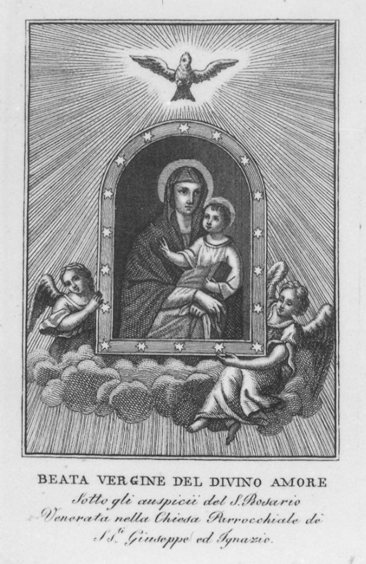 Madonna con Bambino (stampa) - ambito emiliano (sec. XIX)