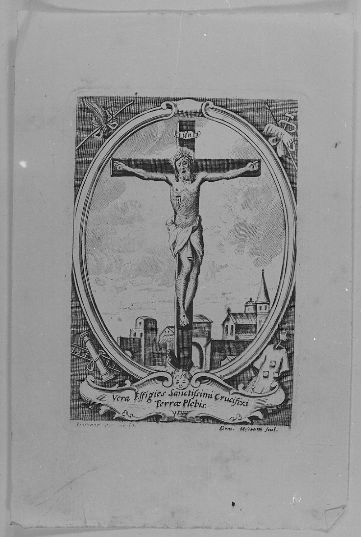 crocifissione (stampa) di Miserotti Domenico (sec. XVIII)