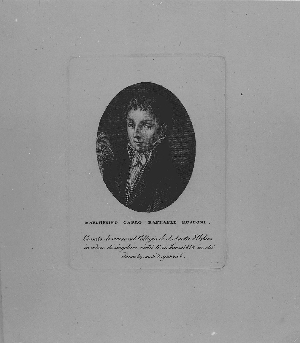 ritratto d'uomo (stampa) - ambito italiano (prima metà sec. XIX)