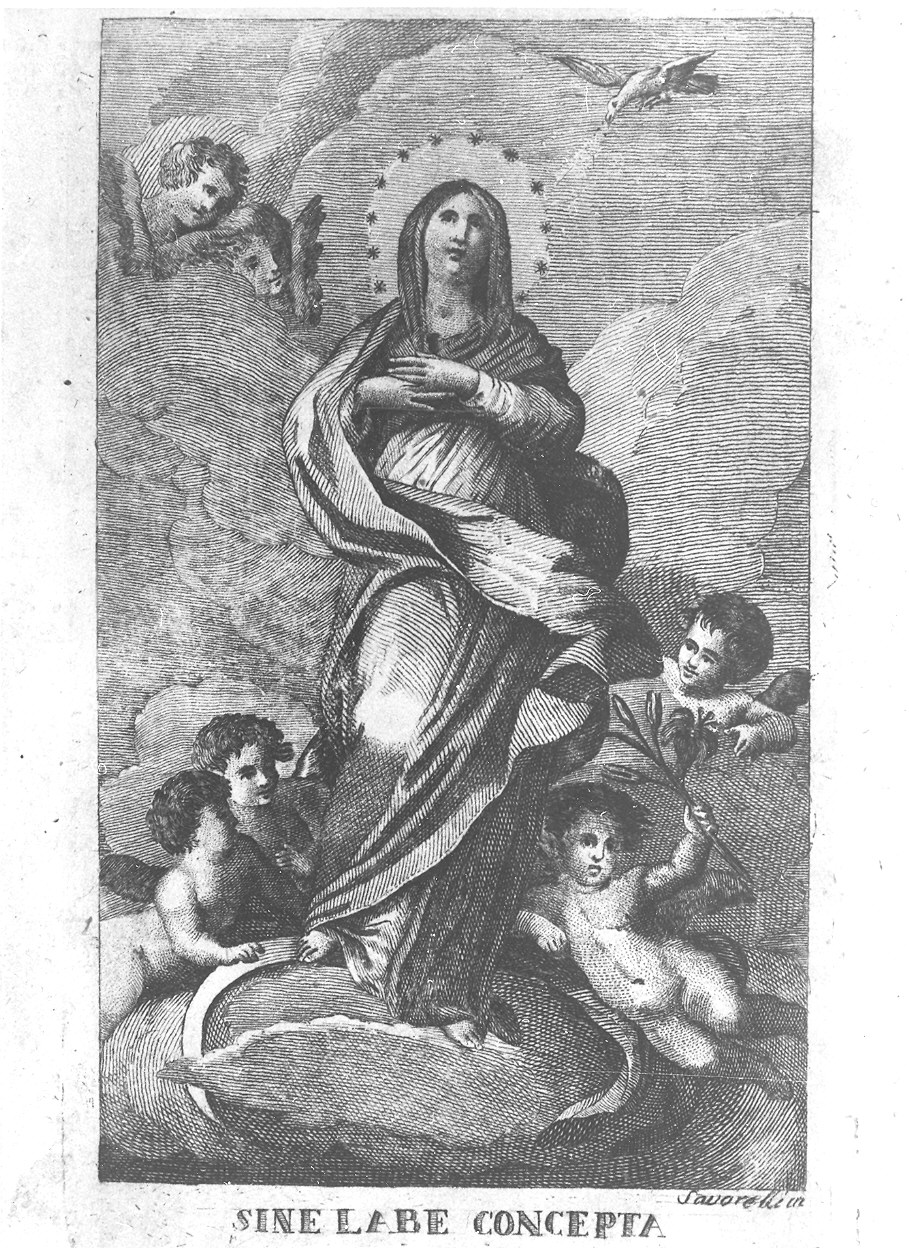 Immacolata Concezione (stampa) - ambito Italia settentrionale (fine sec. XVIII)