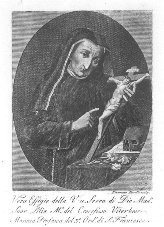 ritratto di Suor Lilia del Crocifisso (stampa) di Morel Francois (inizio sec. XIX)