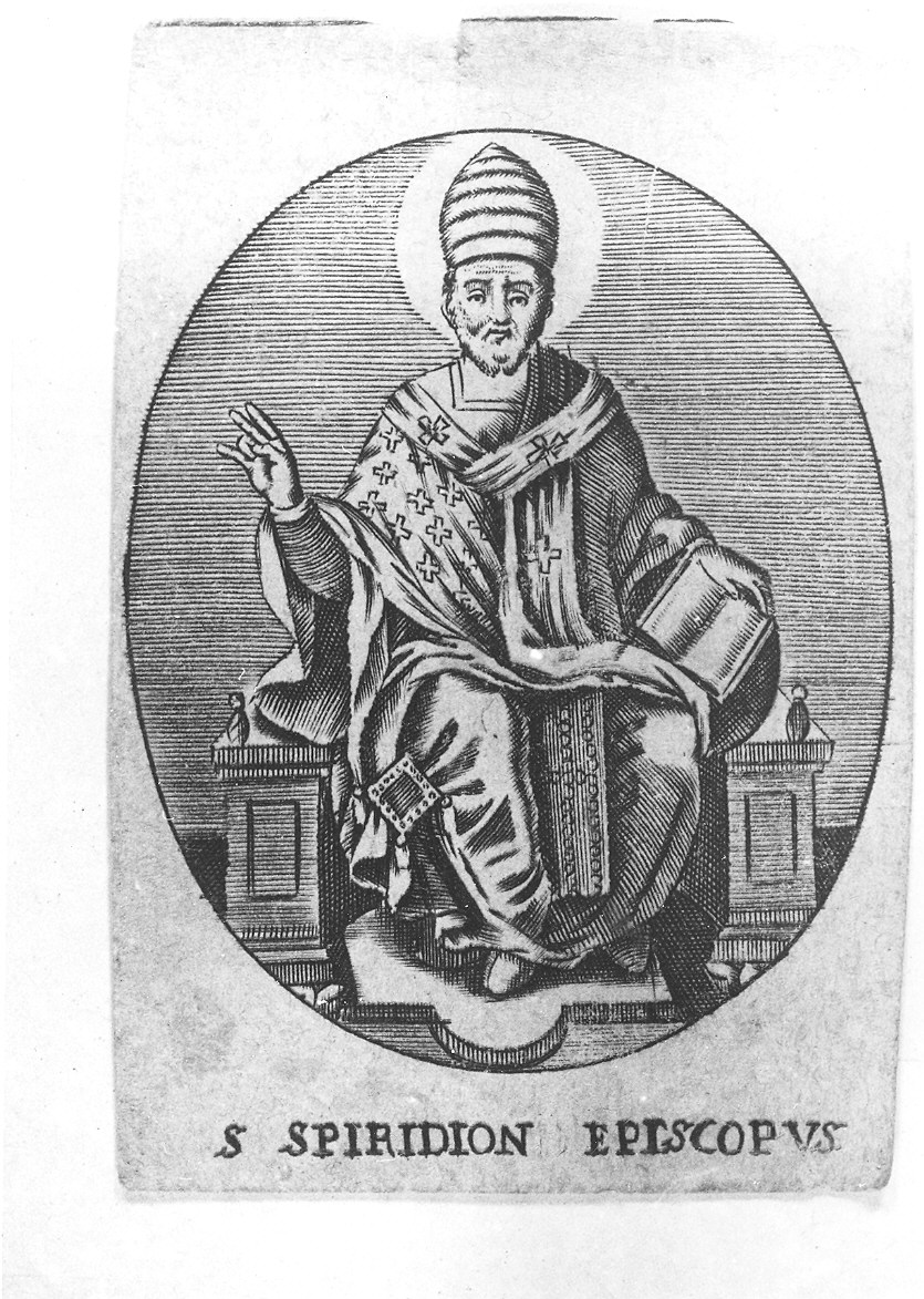 San Spiridione (stampa) - ambito italiano (inizio sec. XVIII)