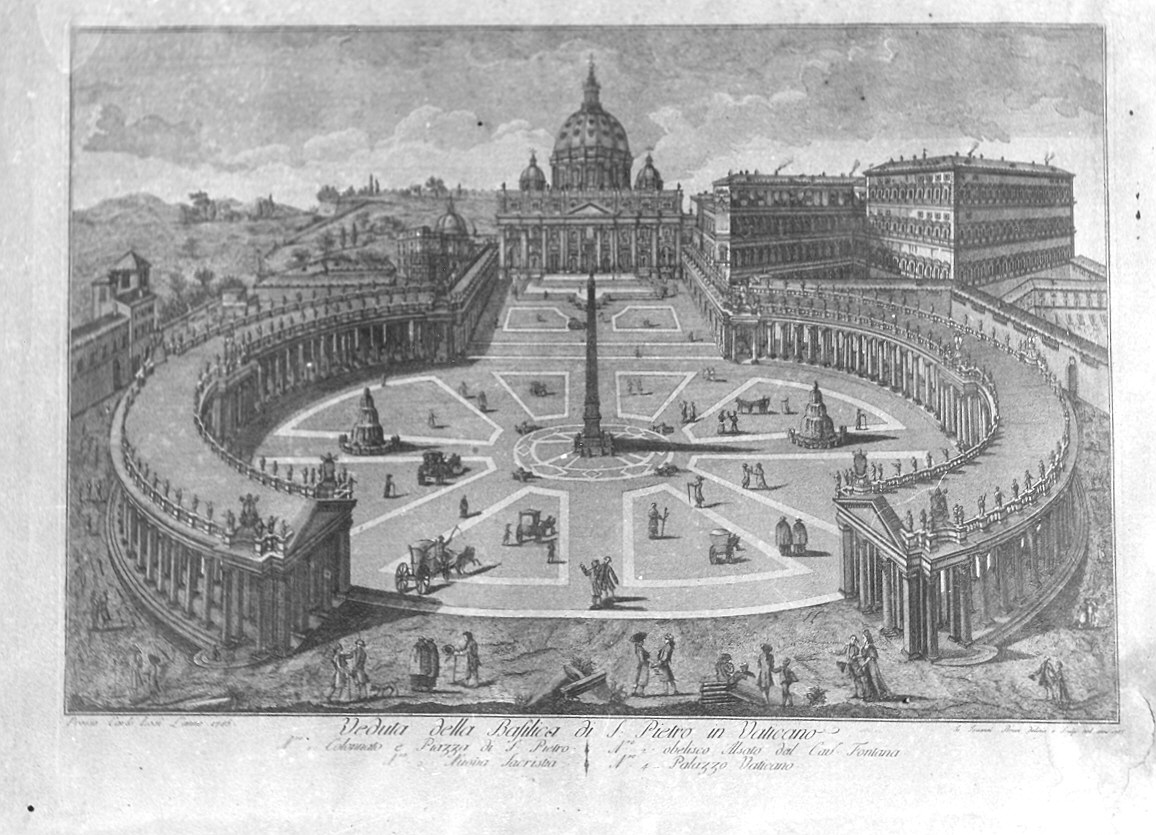 veduta di Roma (stampa) di Brun Giovanni (sec. XVIII)