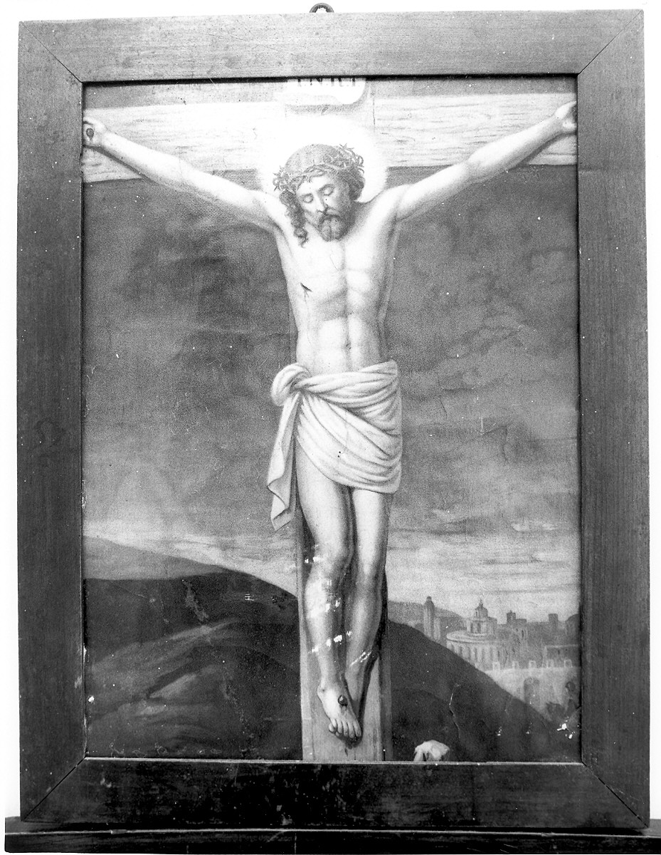 Cristo crocifisso (stampa) - ambito parmense (?) (sec. XIX)