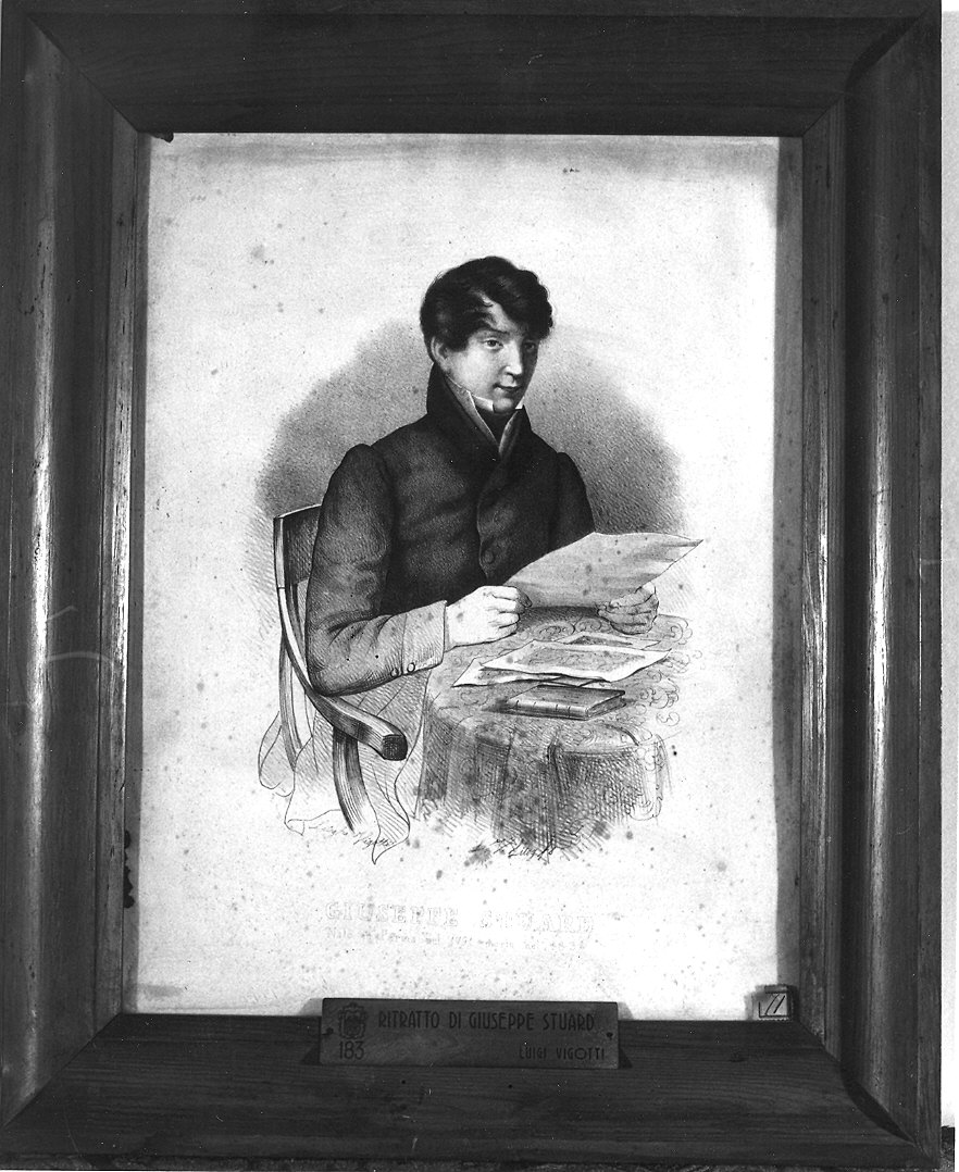 Ritratto di Giuseppe Stuard (stampa) di Vigotti Luigi (sec. XIX)