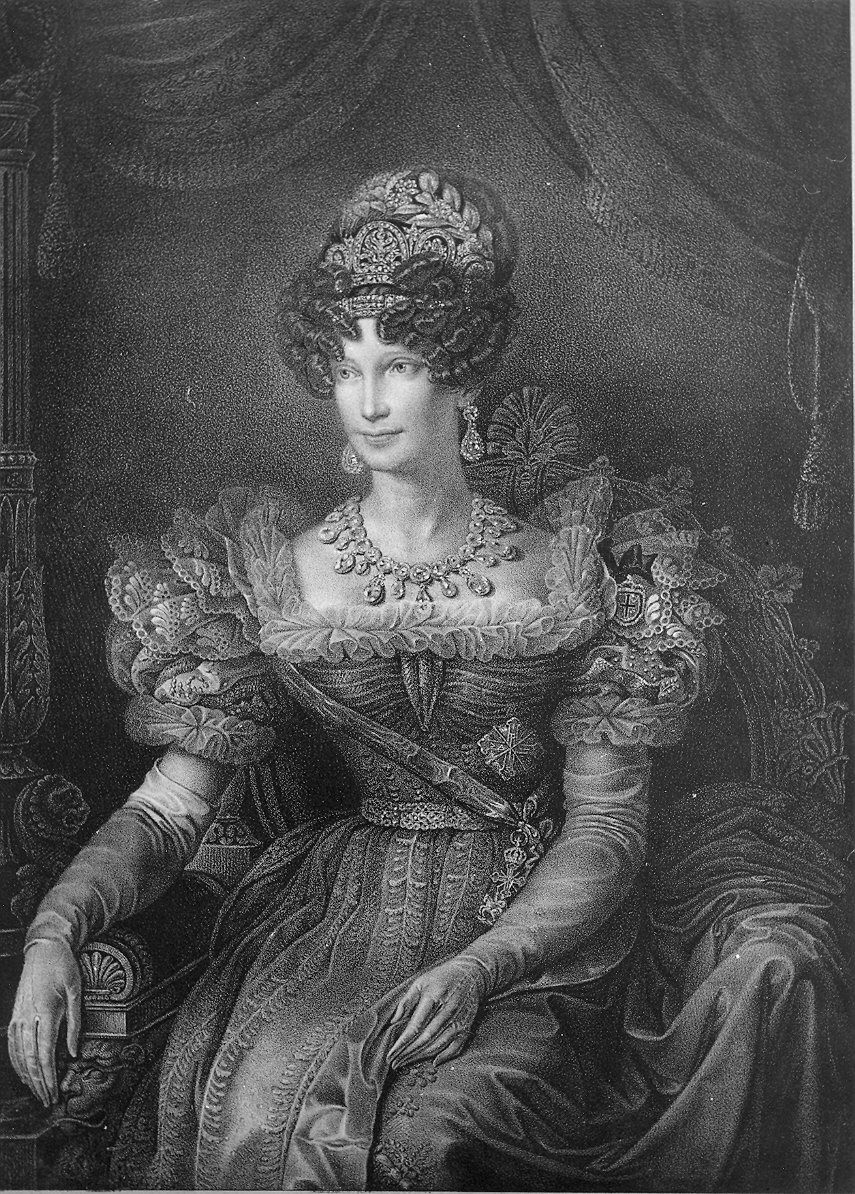 Ritratto di Maria Luigia duchessa di Parma (stampa) di Callegari Giovan Battista, Righi Augusto, Brison (sec. XIX)