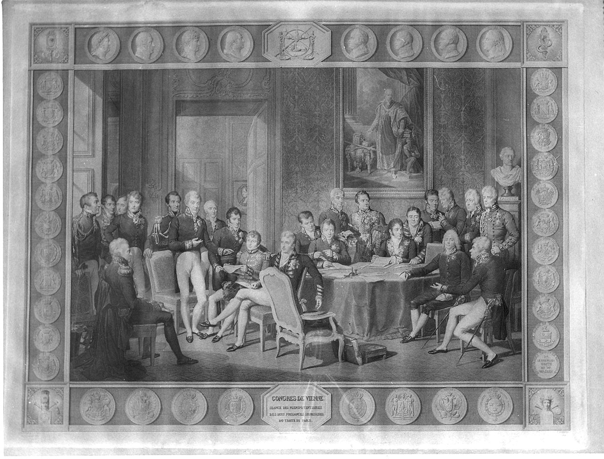Il Congresso di Vienna (stampa) di Isabey Jean-Baptiste, Godefroy Jean (sec. XIX)