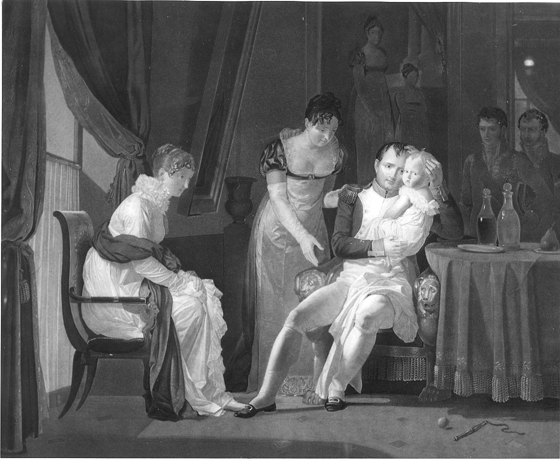 Napoleone con la sua famiglia (stampa) di Fragonard Alexandre Evariste (prima metà sec. XIX)