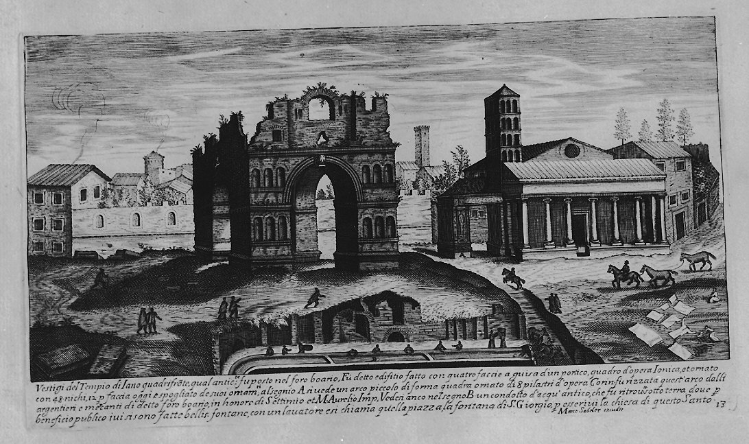 Veduta di Roma (stampa, serie) di Sadeler Egidius II, Sadeler Marcus Christoph (sec. XVII)