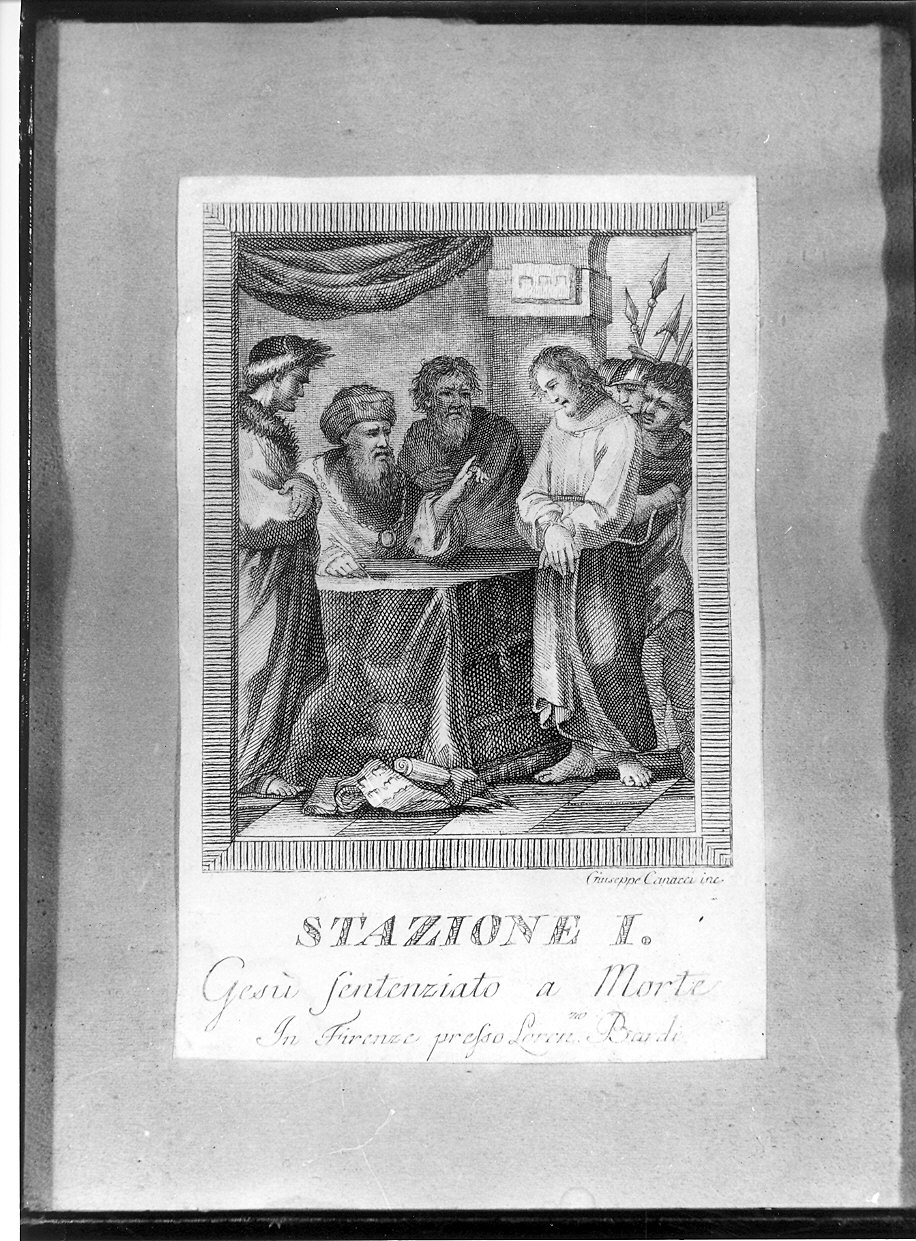Via Crucis (stampa, serie) di Canacci Giuseppe (prima metà sec. XIX)