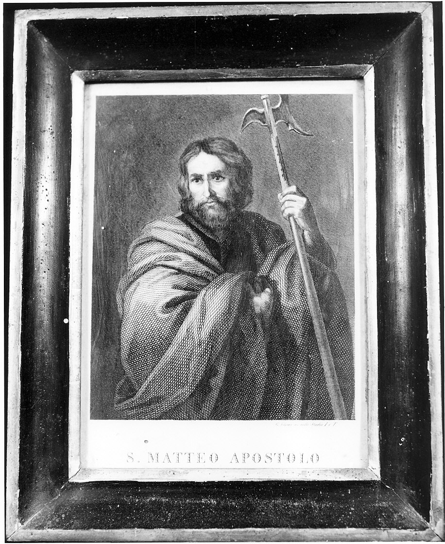 San Matteo Evangelista (stampa, serie) di Silvani Gaetano (metà sec. XIX)