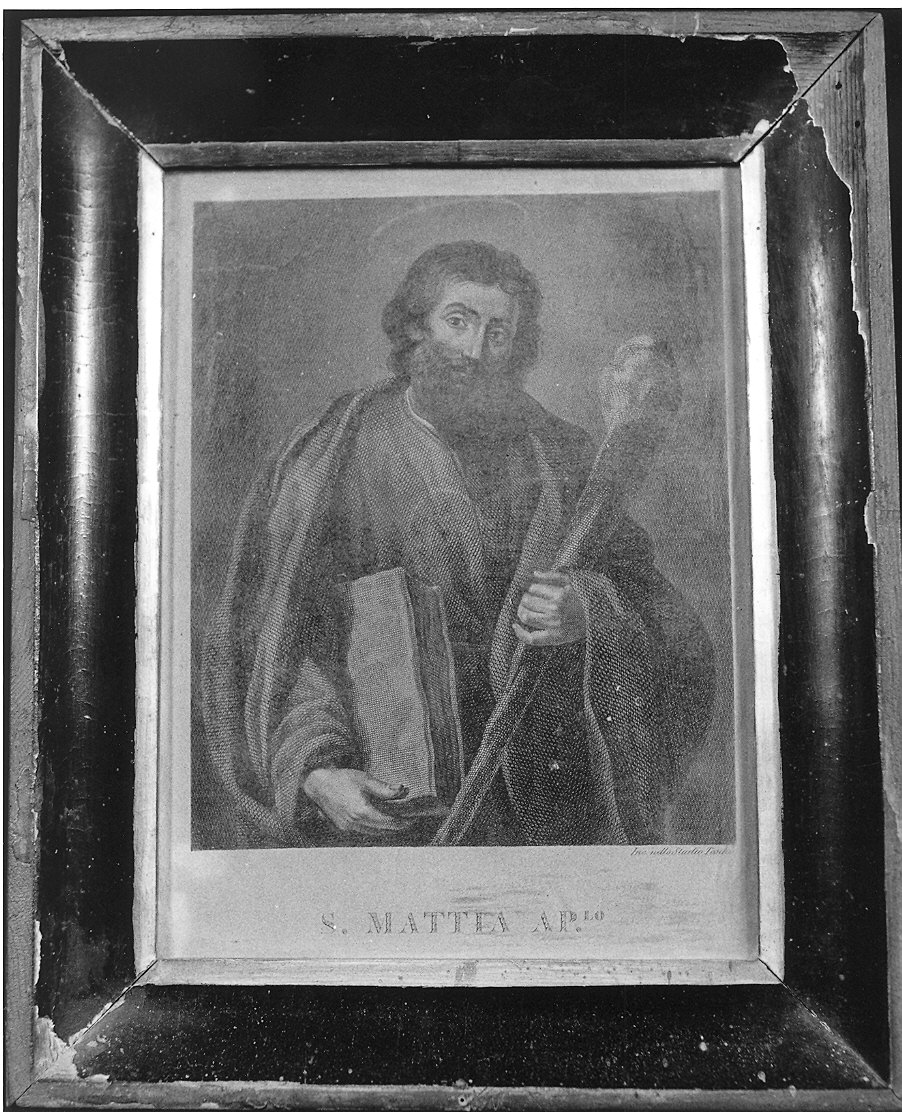 San Mattia apostolo (stampa, serie) di Costa Antonio (CERCHIA) (metà sec. XIX)