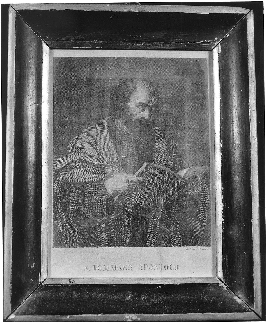 San Tommaso apostolo (stampa, serie) di Costa Antonio (CERCHIA) (metà sec. XIX)