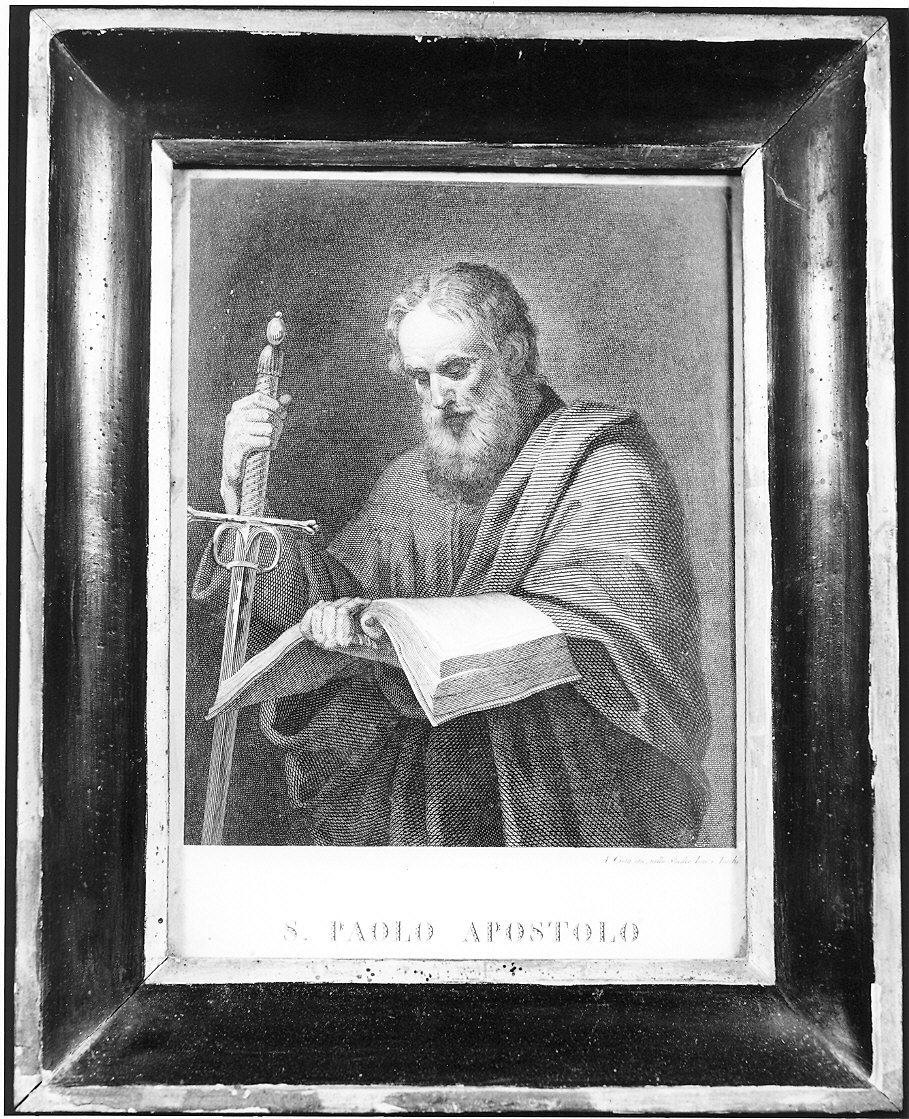 San Paolo Apostolo (stampa, serie) di Costa Antonio (metà sec. XIX)