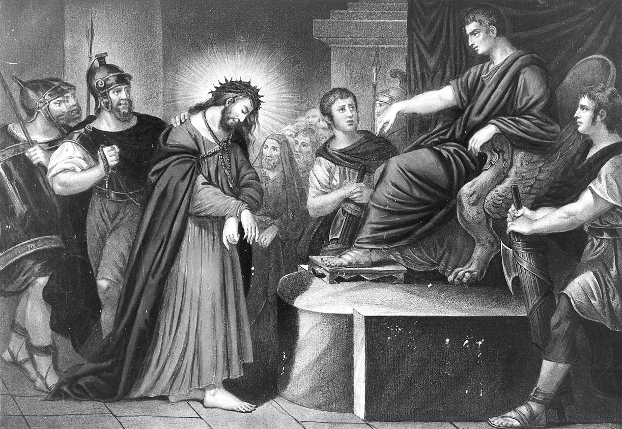 Stazioni della via crucis (stampa colorata a mano, serie) di Lemercier (metà sec. XIX)