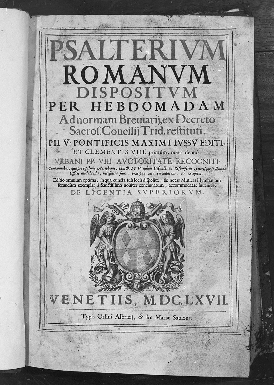 Stemma pontificio (stampa) di Piccini Giacomo (sec. XVII)