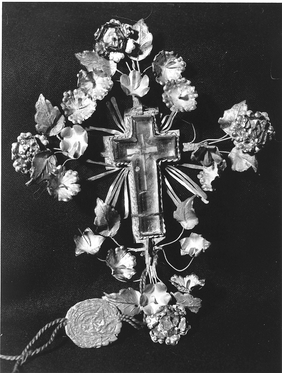 reliquiario a capsula - a medaglione - ambito parmense (sec. XVIII)