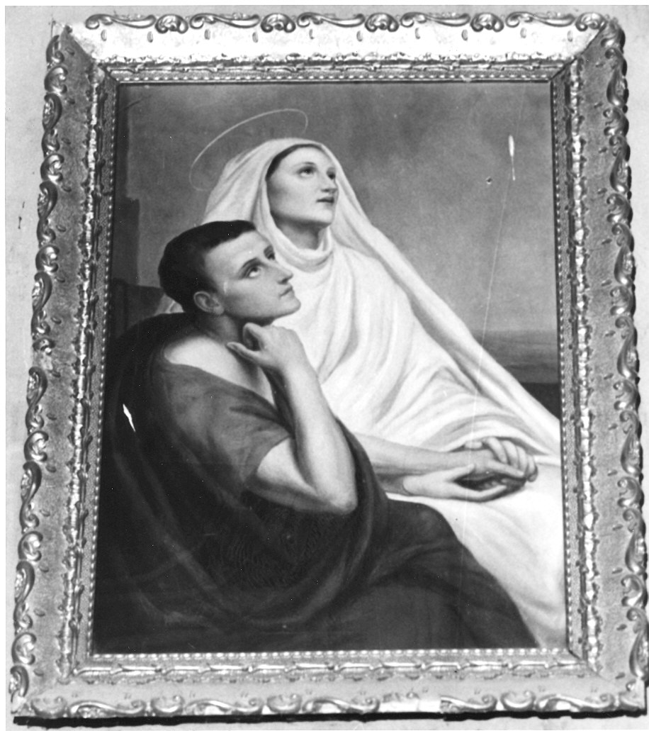 Sant'Agostino e Santa Monica (dipinto) di Prati Enrico (inizio sec. XX)
