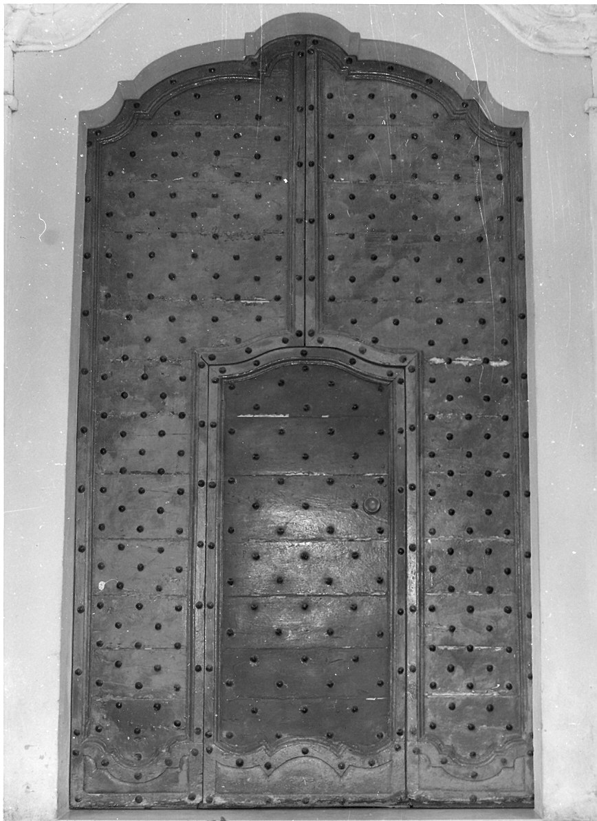 portone - a due battenti - ambito parmense-piacentino (seconda metà sec. XVIII)