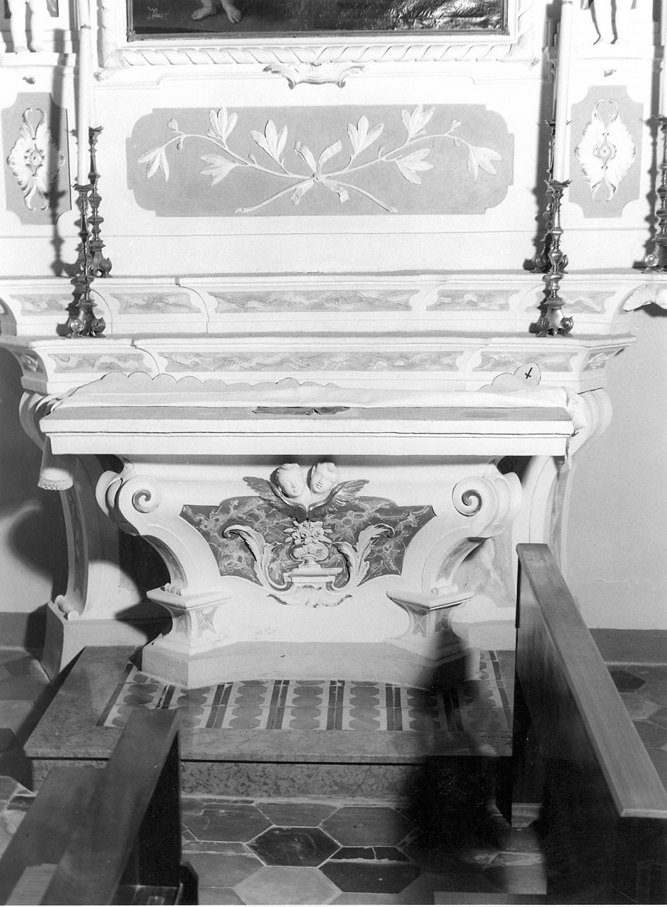 altare, elemento d'insieme - ambito piacentino (seconda metà sec. XVIII)