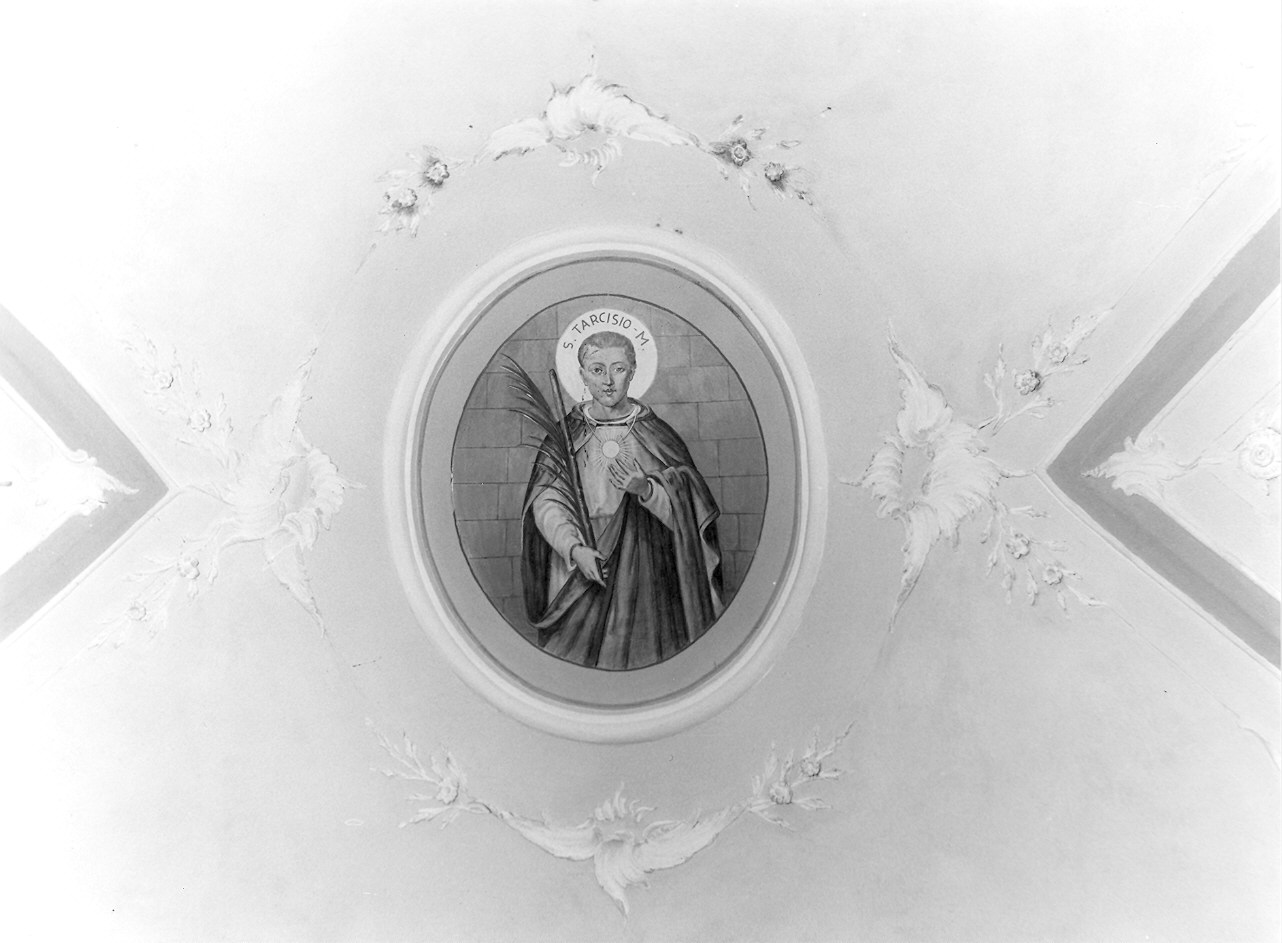 San Tarcisio//ultima cena//martirio di San Bartolomeo (decorazione pittorica, complesso decorativo) - ambito piacentino (sec. XIX)