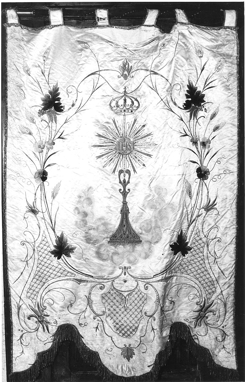 stendardo processionale - manifattura italiana (primo quarto sec. XX)