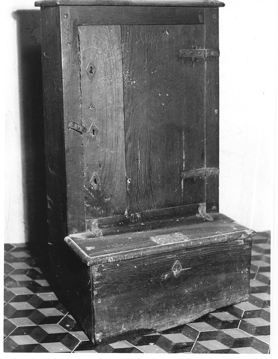 inginocchiatoio - ambito parmense (ultimo quarto sec. XIX)