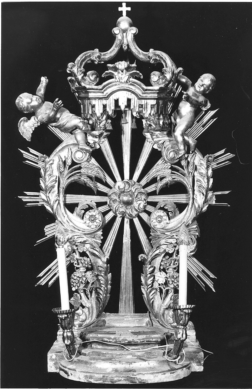 tronetto per esposizione eucaristica - ambito parmense (sec. XIX)