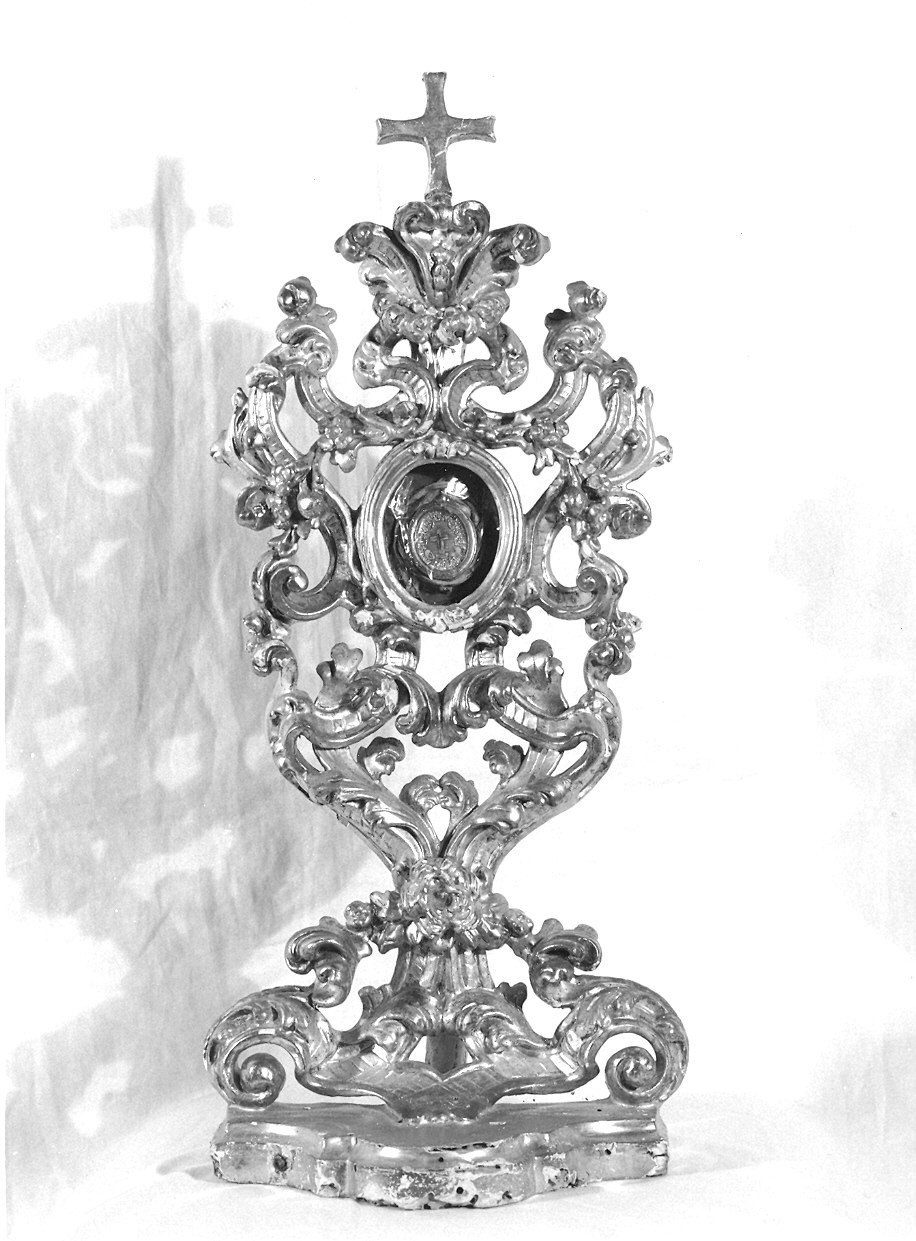 reliquiario - a ostensorio - ambito parmense (metà sec. XVIII)