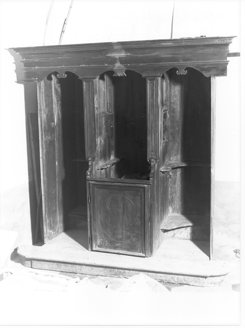 confessionale - ambito parmense-piacentino (metà, fine sec. XVIII, sec. XVIII)