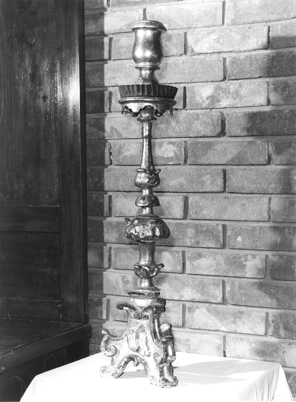 candelabro, serie - ambito piacentino (prima metà sec. XVIII)